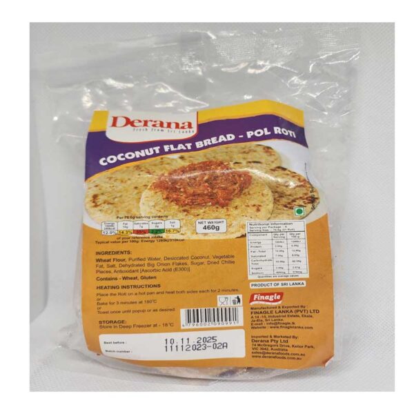 Derana Coconut Flat Bread - Pol Roti