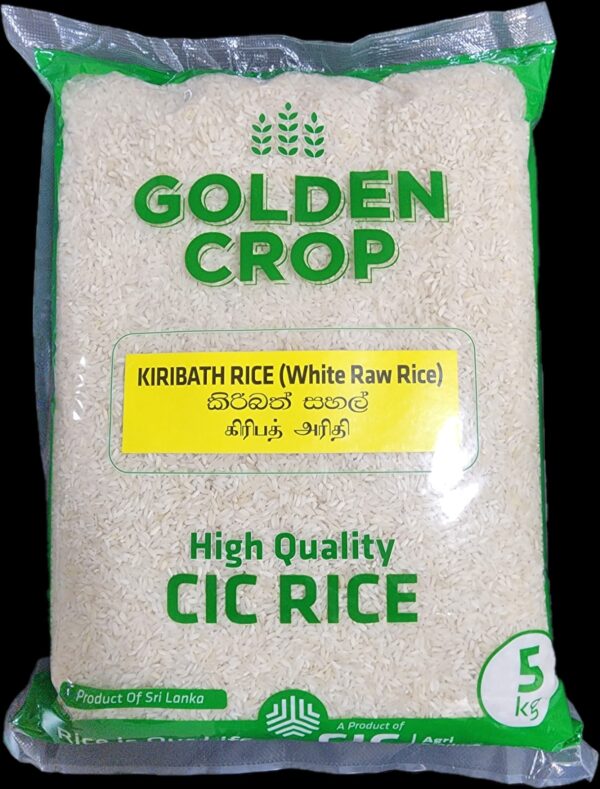 CIC White Raw Rice (Kiribath Rice) 5kg
